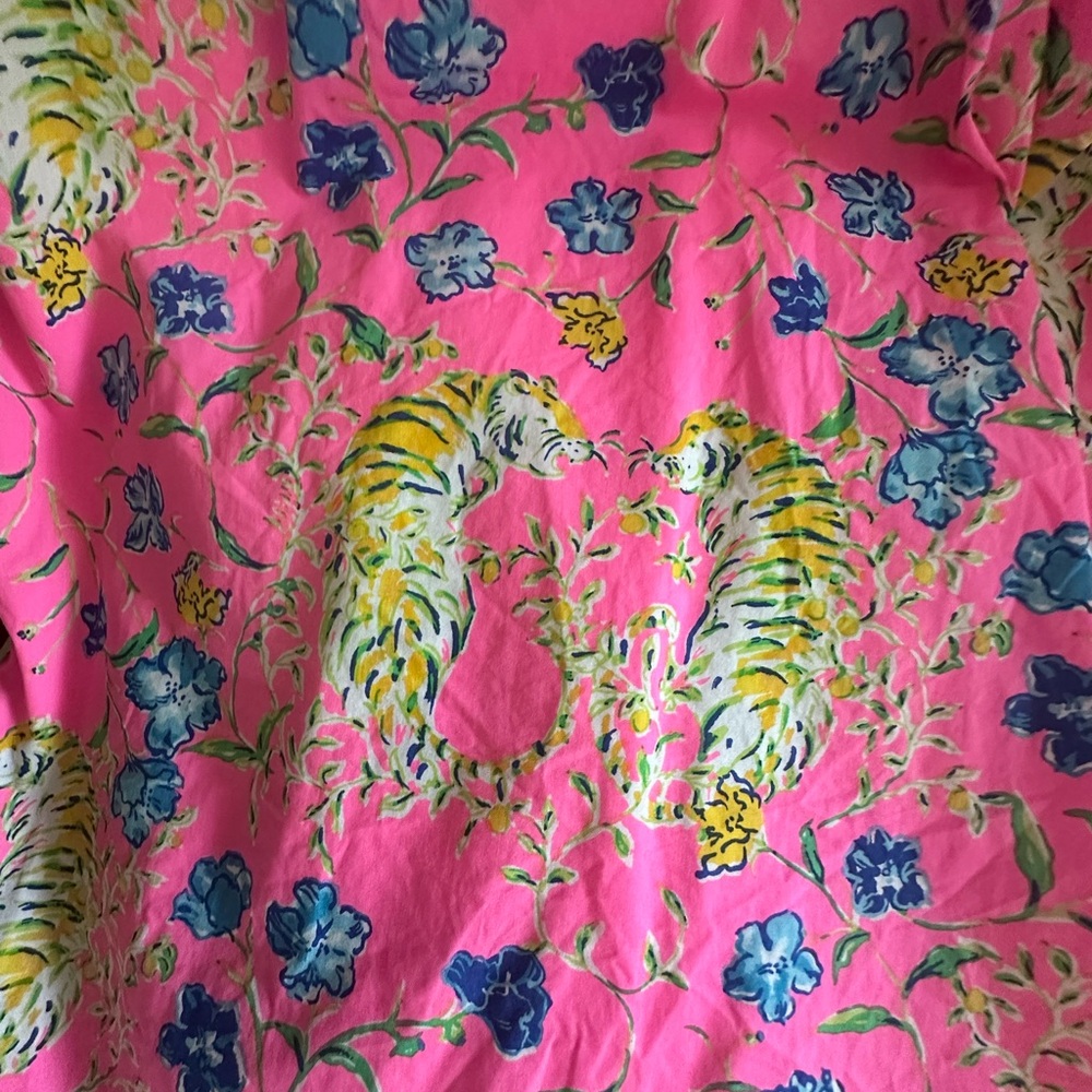 Lilly Pulitzer Kay dress prosecco pink Tigress Garden size 14 - Picture 3 of 6